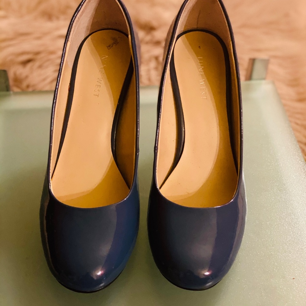 Nine West Blue Patent Leather Pump - Picture 8 of 9
